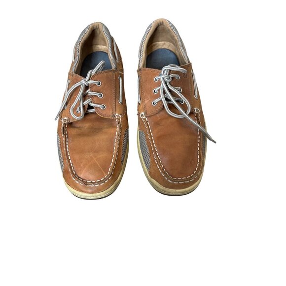 Sperry Billfish Men's Tan Leather Boat Shoes Size 9 - Picture 1 of 9